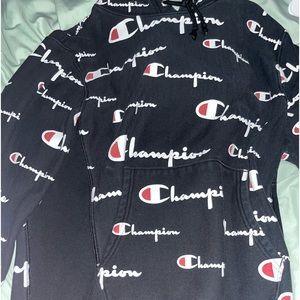 black champion hoodie
